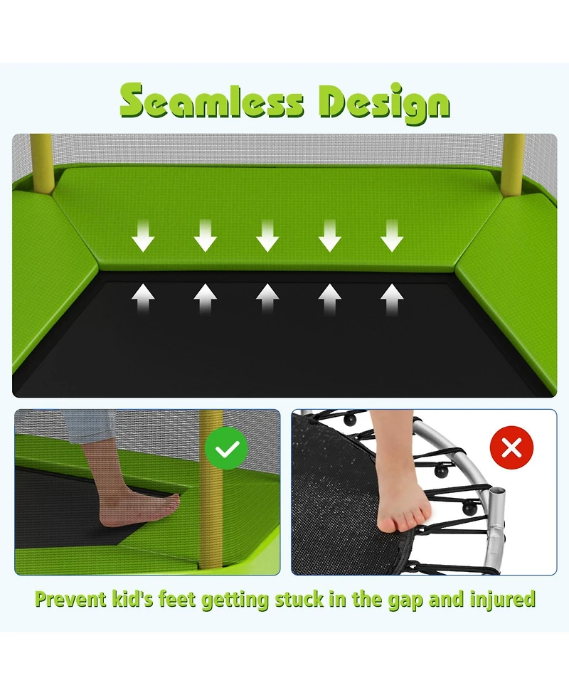 Inolait 7 Feet Kids Recreational Bounce Jumper Trampoline