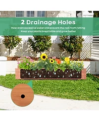 Wooden Decorative Planter Box for Garden Yard and Window