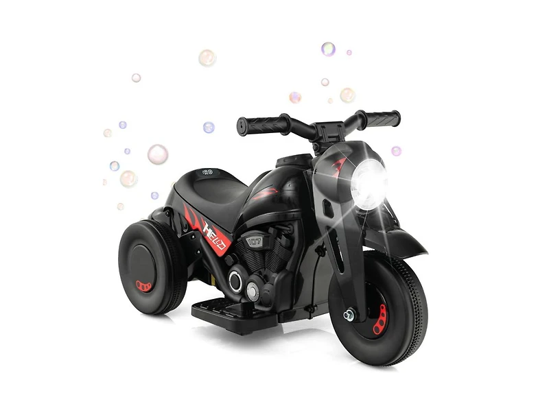 Slickblue 6V Kids Electric Ride on Motorcycle with Bubble Maker and Music