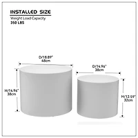 Streamdale Veneer Nesting Table Set (2-Pack)