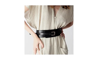Women's Wide Waist Buckle Belt Victoria Hyde Helena
