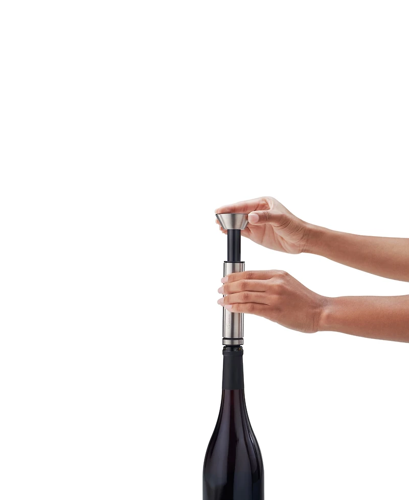 Rabbit Stainless Steel Vacuum Wine Preserver with 2 Stoppers