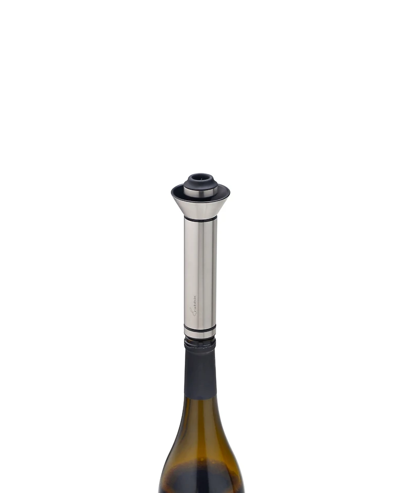 Rabbit Stainless Steel Vacuum Wine Preserver with 2 Stoppers