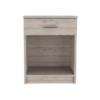 Streamdale Eco Nightstand, Superior Top, One Drawer, Lower Shelf