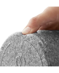 Philosophy Gym 24" High-Density Foam Roller for Exercise, Massage, Muscle Recovery - Round, Gray