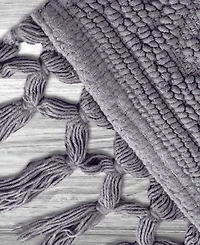 Jean Pierre New York Ricardo Fringe Cotton Bath Rug 17" x 31"