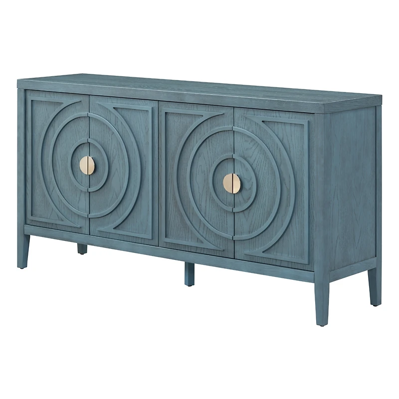 Streamdale Vintage Sideboard Door with Retro Groove & Handle