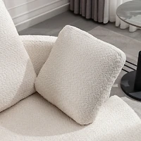 Streamdale Cozy Oversized Swivel Chair with Pillows for Living Room