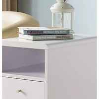 Simplie Fun Chairside Table White