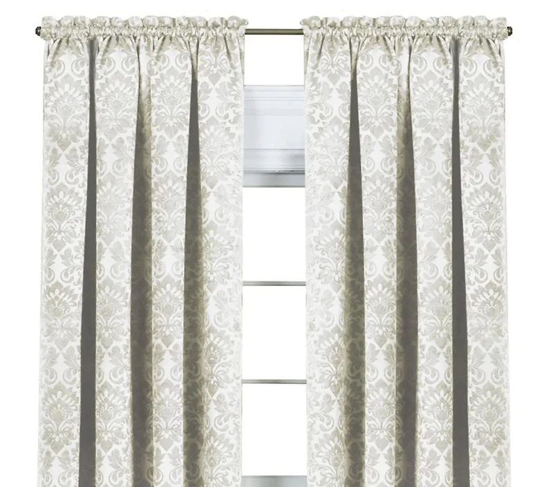 Kate Aurora Royal Living 2 Piece Curtain Panels - 63 in. Long Brown