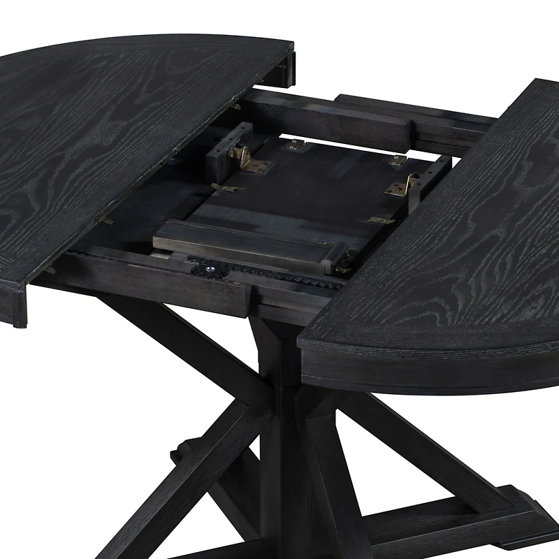 Streamdale Retro Extendable Oak Dining Table with 12" Leaf