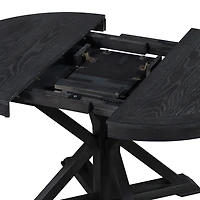 Streamdale Retro Extendable Oak Dining Table with 12" Leaf