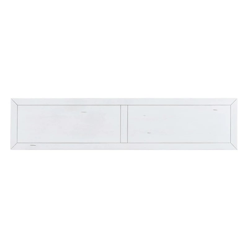 Streamdale Antique White Sofa Table with Drawers and Shelf