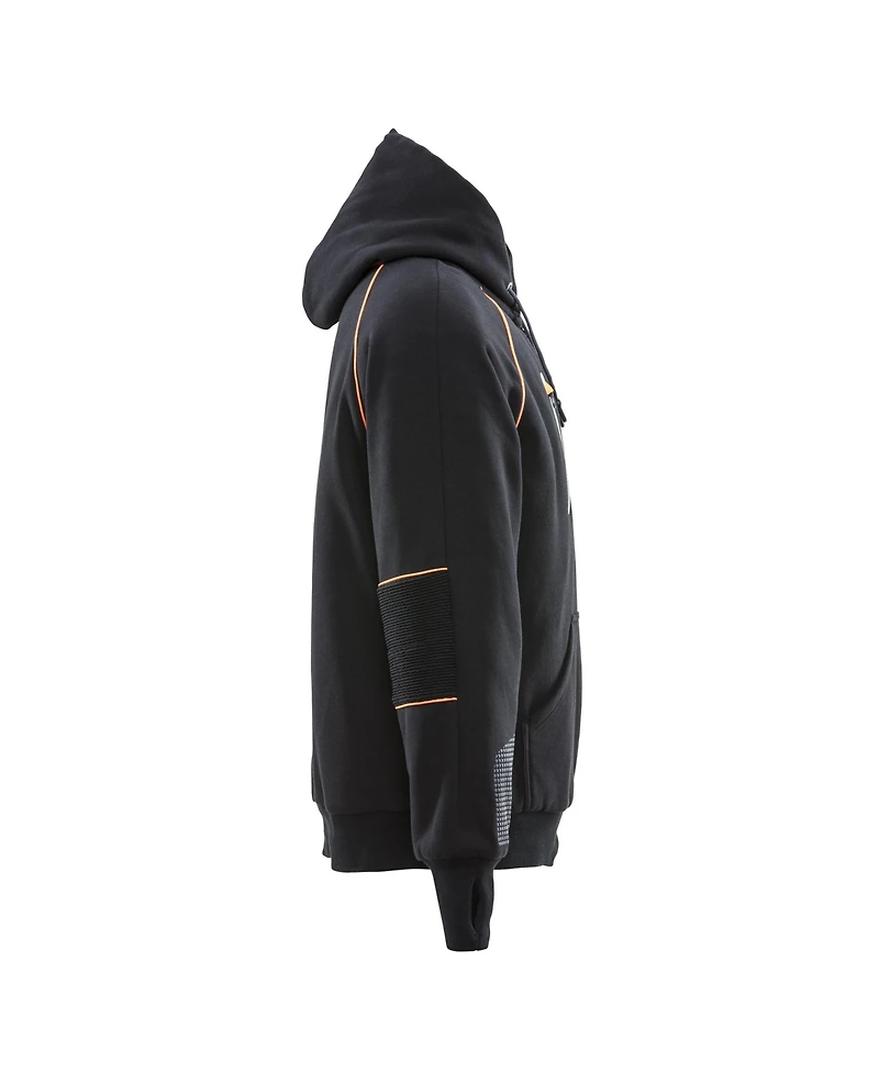 RefrigiWear Men's HiVis PolarForce Pullover Sweatshirt - High Visibility Insulated Hoodie with Kangaroo Pocket