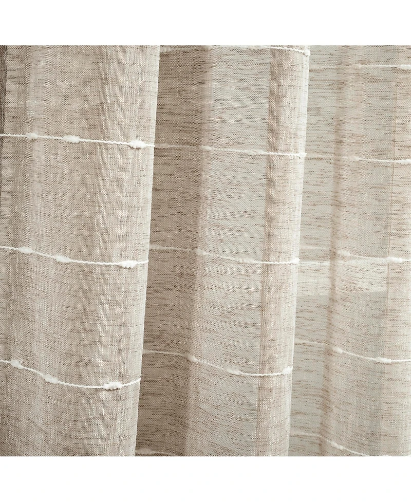 Lush Decor Farmhouse Textured Sheer Valance