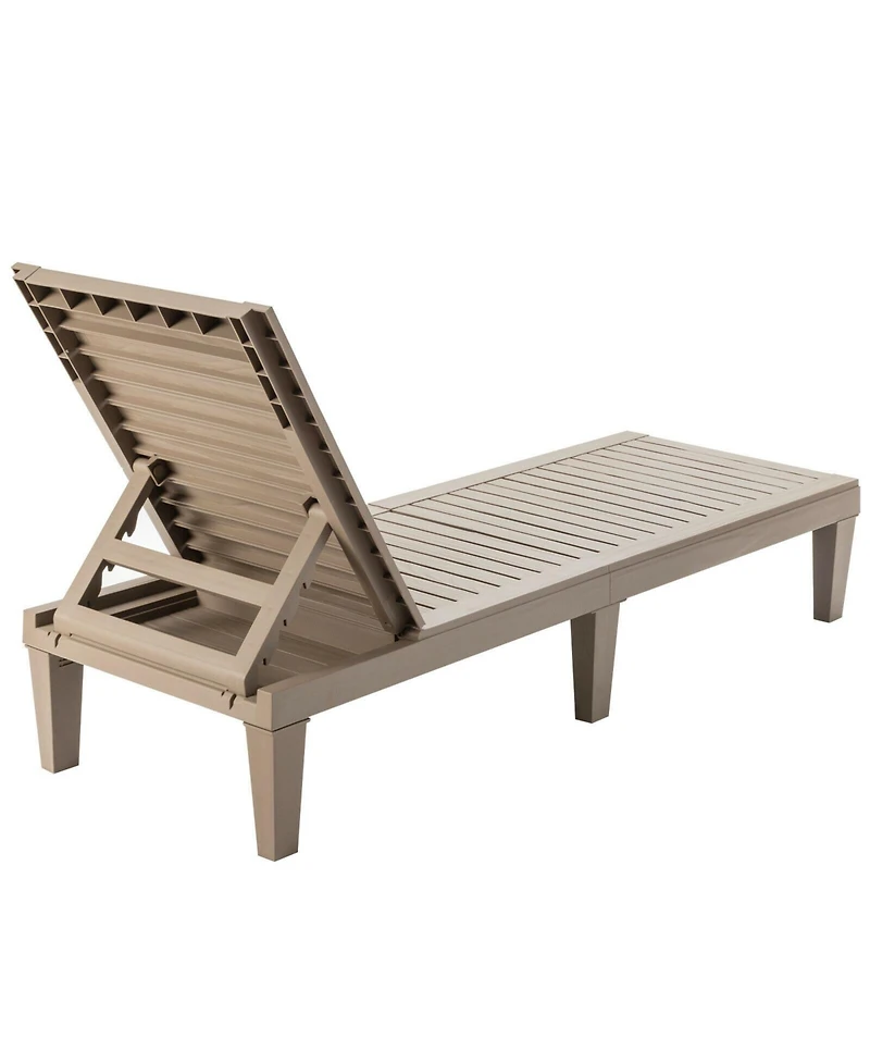 Slickblue Outdoor Recliner Chair with 5-Position Adjustable Backrest