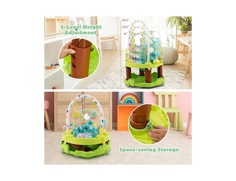 Slickblue 3-in-1 Baby Activity Center with 3-position for 0-24 Months