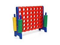 Slickblue Jumbo 4-to-Score Giant Game Set with 42 Jumbo Rings and Quick-Release Slider