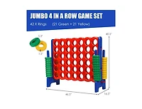 Slickblue Jumbo 4-to-Score Giant Game Set with 42 Jumbo Rings and Quick-Release Slider