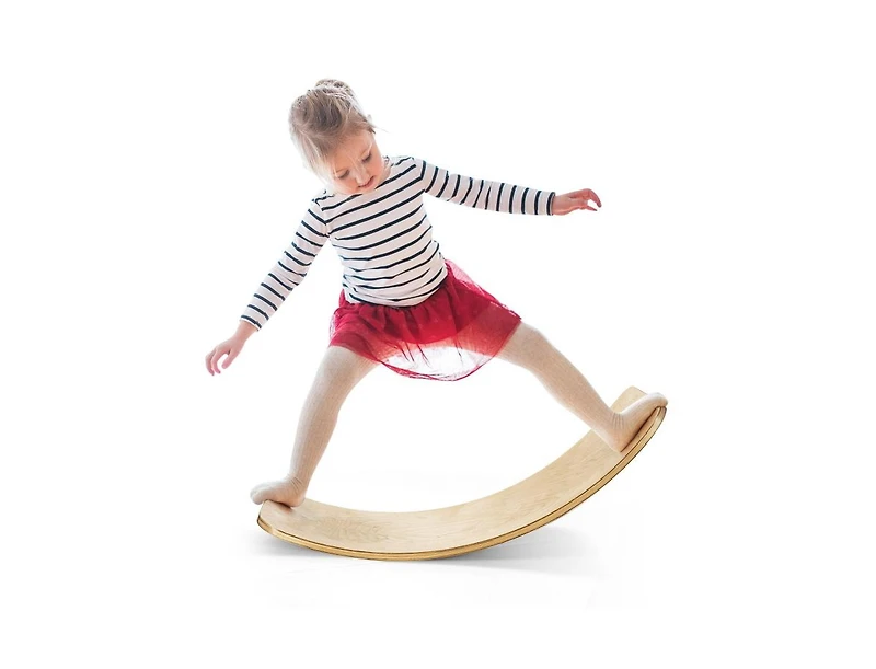 Slickblue Versatile Wobble Board for Kids and Adults - Balance Training and Exercise Tool