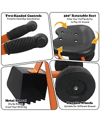 Slickblue Heavy Duty Kid Ride-on Sand Digger Digging Excavator