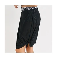 Calysa Women's 3in1 Swim Skirt With Attached Shorts