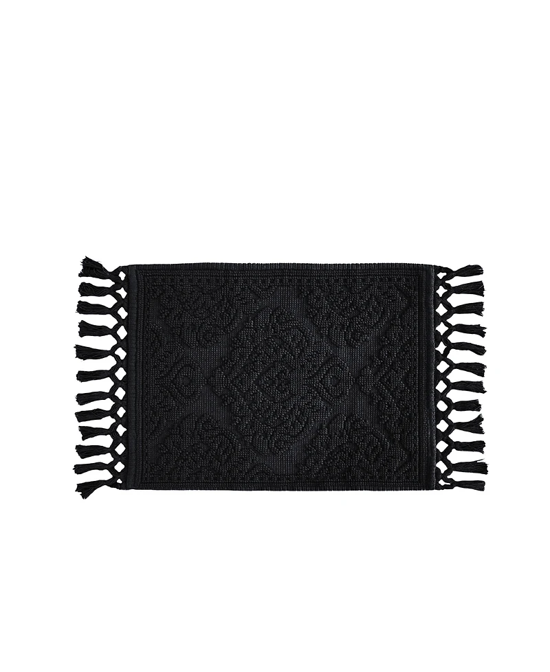 Jean Pierre New York Ricardo Fringe Cotton Bath Rug 27" x 52"