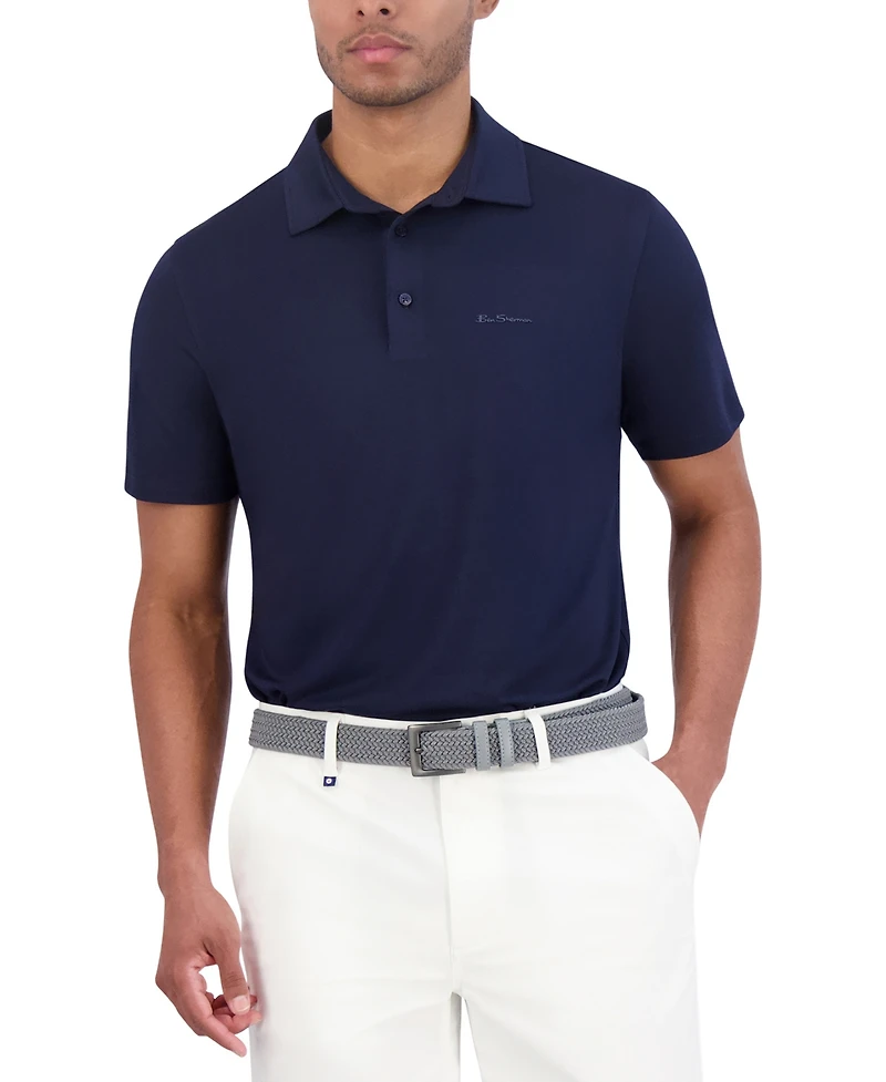 Ben Sherman Solid Tech Pique Sports Fit Polo