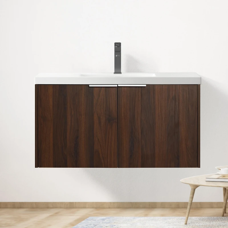 Streamdale 36" Modern Design Floating Bathroom Vanity with Soft Close Doors