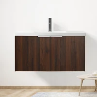 Streamdale 36" Modern Design Floating Bathroom Vanity with Soft Close Doors
