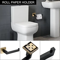 Streamdale 5-Piece Bathroom Accessory Set, Wall-Mount Stainless Steel