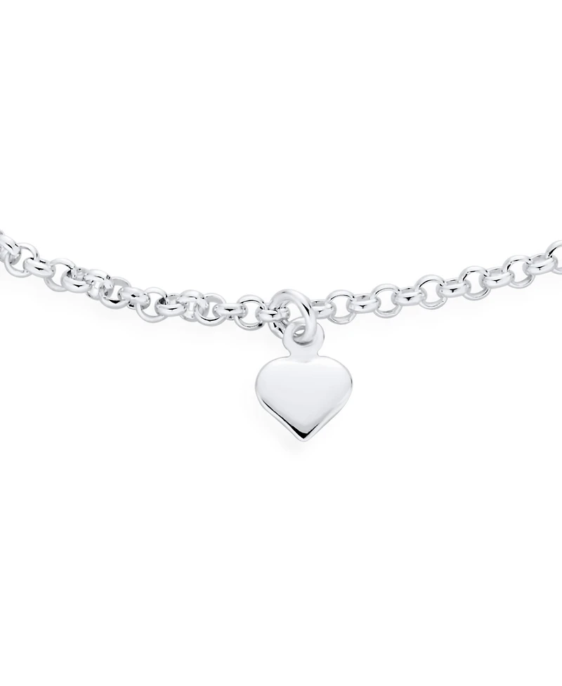 Bling Jewelry Love Multi Dangling 7 Hearts Charms Anklet Ankle Bracelet Sterling Silver Adjustable 9 To 10 Inch With Extender