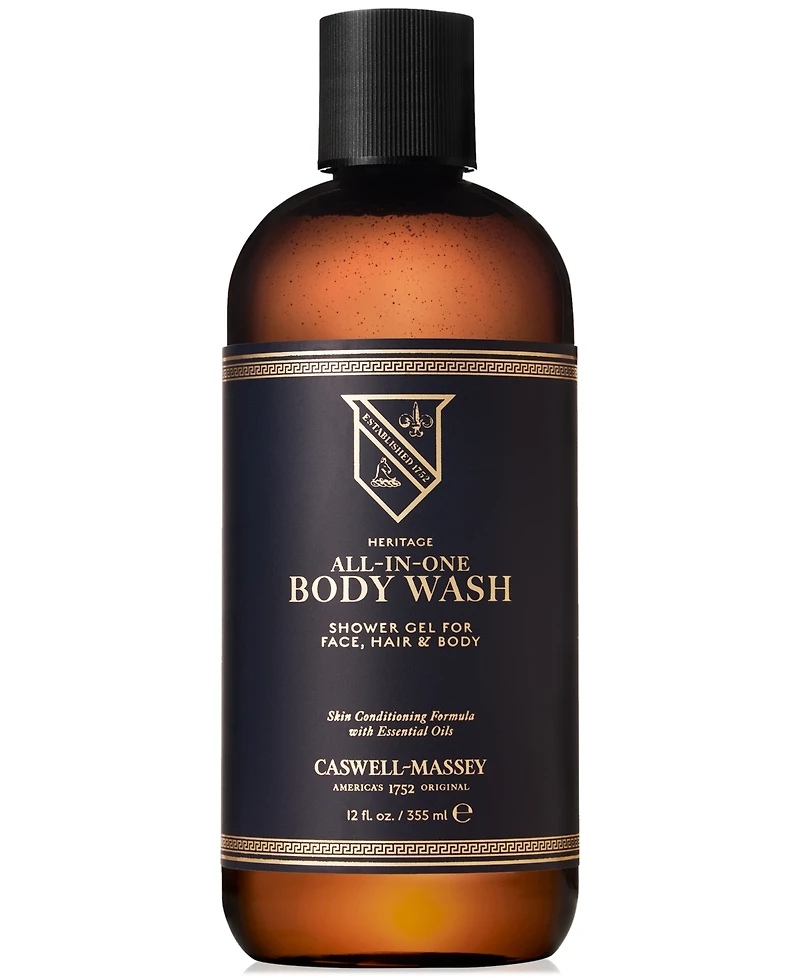 Caswell Massey Heritage All-In-One Body Wash, 12 oz.