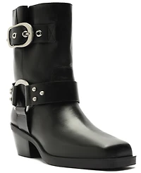 Arezzo Women's Kaia Mid-Block Leather Booties