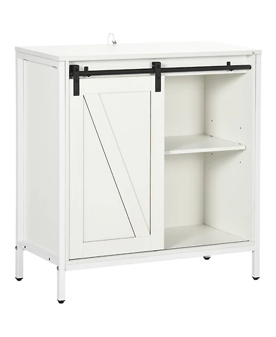 Homcom Buffet Cabinet Farmhouse Sideboard w/ Adjustable Shelf, White
