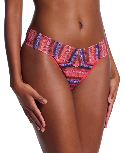 Hanky Panky Women's Printed Signature Lace Original Rise Thong
