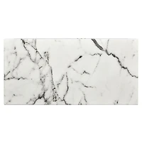 Streamdale Luxury Marble Top Coffee Table With Wheels
