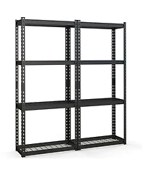 Pcs 4-Tier Metal Shelving Unit Heavy Duty Wire Storage Rack with Anti-slip Foot Pads
