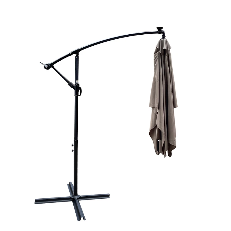 Solar Powered Led Patio Umbrella, 8 Ribs