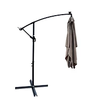 Solar Powered Led Patio Umbrella, 8 Ribs