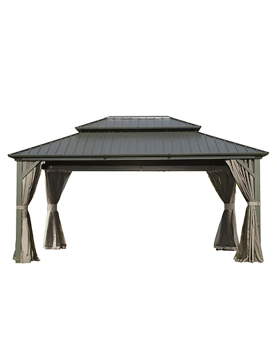 Streamdale 10' X 14' Hardtop Gazebo, Aluminum Metal Gazebo