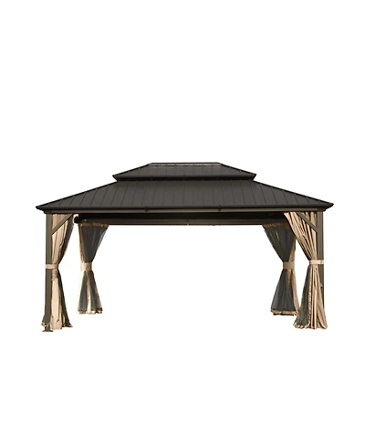 Streamdale 10'x14' Aluminum Gazebo with Metal Canopy