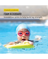 Finis Standard Foam Swimming Kickboard Yellow, Adult