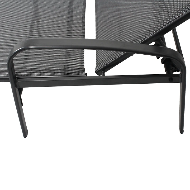 Streamdale 2 Pieces Set Outdoor Patio Swimming Pool Lounge Gray Color With Pillow