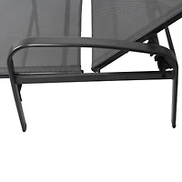 Streamdale 2 Pieces Set Outdoor Patio Swimming Pool Lounge Gray Color With Pillow