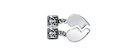 Bling Jewelry Bff Sis Little Sis Heart Charm Bead Sterling Silver for European Bracelet