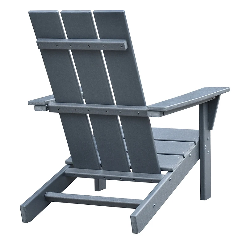 Streamdale Furniture Adirondack Chair Set With Table, Grey