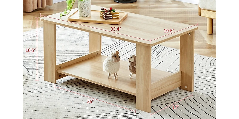 Streamdale Modern Rectangular Mdf Dining Table with Industrial Design