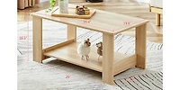 Streamdale Modern Rectangular Mdf Dining Table with Industrial Design