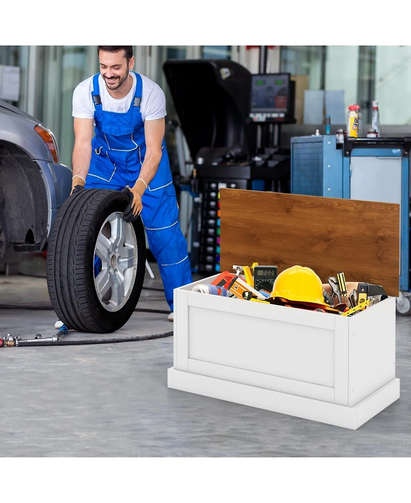 Spacious Storage Trunk with Metal Safety Hinge for Home Organization